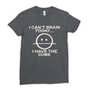 i cant brain today Ladies Fitted T-Shirt