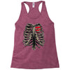ribcage and heart Racerback Tank