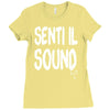 senti il sound marco mengoni Ladies Fitted T-Shirt