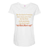 devil Maternity Scoop Neck T-shirt