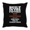 funny  built in the 50&rsquo;s, ideal gift or christmas present. Throw Pillow
