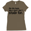 my life feels Ladies Fitted T-Shirt