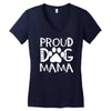 proud dog mama Women's V-Neck T-Shirt