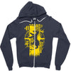 badger crest Zipper Hoodie