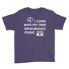 i come with music Youth Tee
