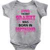 The Best Grammy Was Born In Sebtember Baby Onesie
