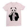 gangster panda Ladies Fitted T-Shirt