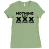 nothing but strikes t shirt funny bowling tee pba sports cool Ladies Fitted T-Shirt