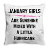 January Girls Throw Pillow