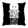 this is my lazy ghost costume Throw Pillow