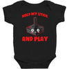 gaming hold and play Baby Bodysuit