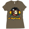 music Ladies Fitted T-Shirt