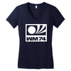 wm 74retro deutschland Women's V-Neck T-Shirt