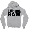 i shoot raw Zipper Hoodie