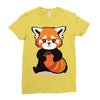 red fox 3 Ladies Fitted T-Shirt