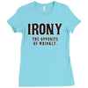 irony the opposite of wrinkly Ladies Fitted T-Shirt