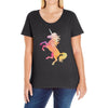 Unicorn Ladies Curvy T-Shirt
