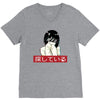 Sad Japanese Aesthetic V-Neck Tee