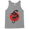 sun dragon with pearl   black red white Tank Top