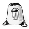 garbage ghost Drawstring Bags