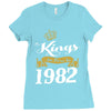 kings are born in 1982 Ladies Fitted T-Shirt