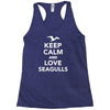 keep calm and love seagulls Racerback Tank
