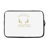 i'd rather be hunting deer antlers ammo hunt gear merica cool Laptop sleeve