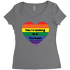 You're Looking At A Rainbow Women's Triblend Scoop T-shirt