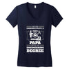 Never Underestimate A Papa With An Engineer Degree V-neck tee