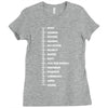 beard length chart Ladies Fitted T-Shirt
