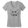 meow Women's V-Neck T-Shirt