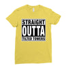 straight outta tilted towers Ladies Fitted T-Shirt