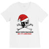 skull christmas V-Neck Tee