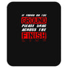 please drag across the finish line Mousepad