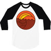 sunset circle 3/4 Sleeve Shirt