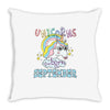 unicorns are born in september cute unicorn Throw Pillow