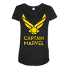 captain marvel 4 Maternity Scoop Neck T-shirt