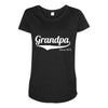 grandpa since 2015 Maternity Scoop Neck T-shirt