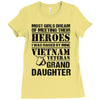 Vietnam Veteran Granddaughter Ladies Fitted T-Shirt