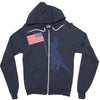 Patriotic T-Rex Zipper Hoodie
