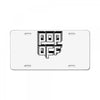 pop off square License Plate