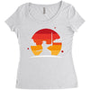 Samurai Sunset Women's Triblend Scoop T-shirt