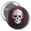 Sound Skull Pin-back button