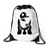 r2 d2 on endor Drawstring Bags