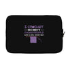 i crochet so i don't choke people save a life, send yarn Laptop sleeve