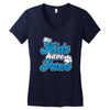 my kids have paws Women's V-Neck T-Shirt