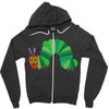 color funny Zipper Hoodie