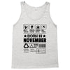 Born In November Tank Top
