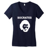 socrates brazil 70s football world cup legend retro Women's V-Neck T-Shirt
