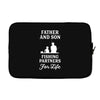 Father and Son Fishing Partners For Life Laptop sleeve